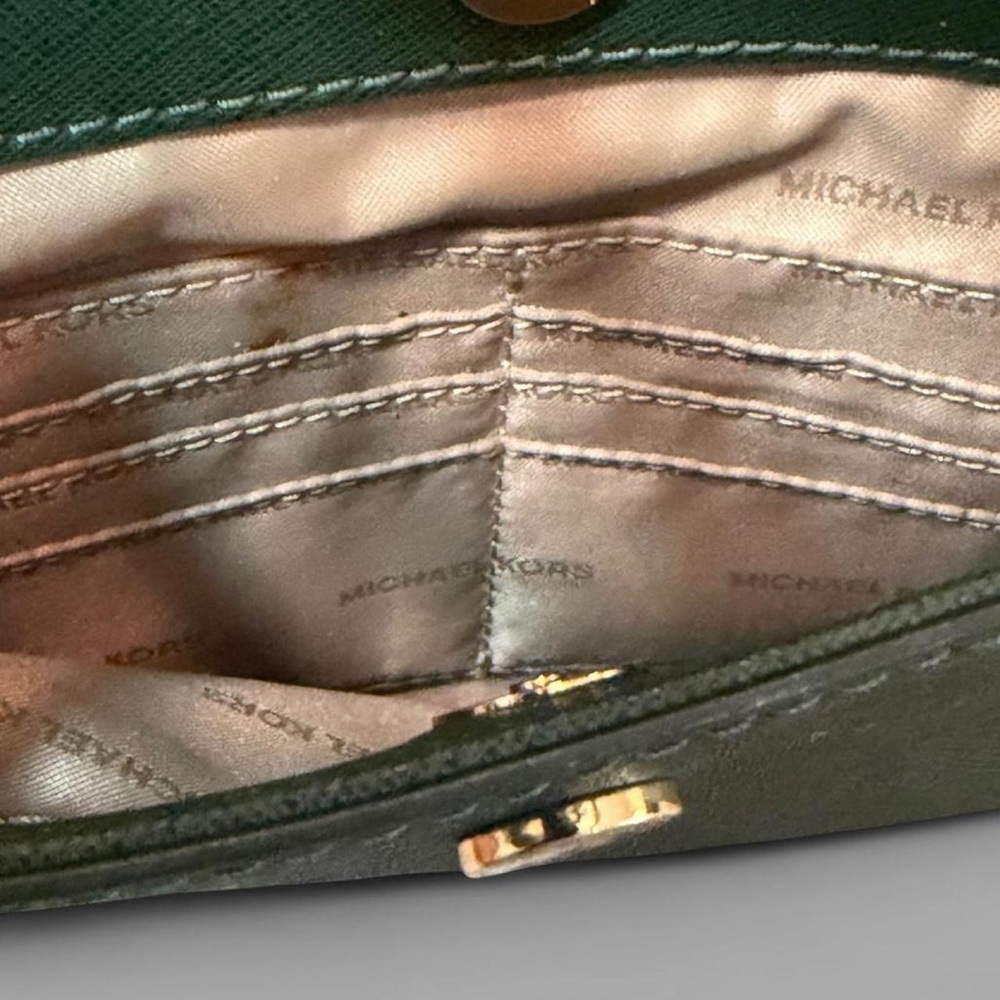 Michael Kors Jet Set Saffiano Leather Tote – Green - Picture 7 of 8